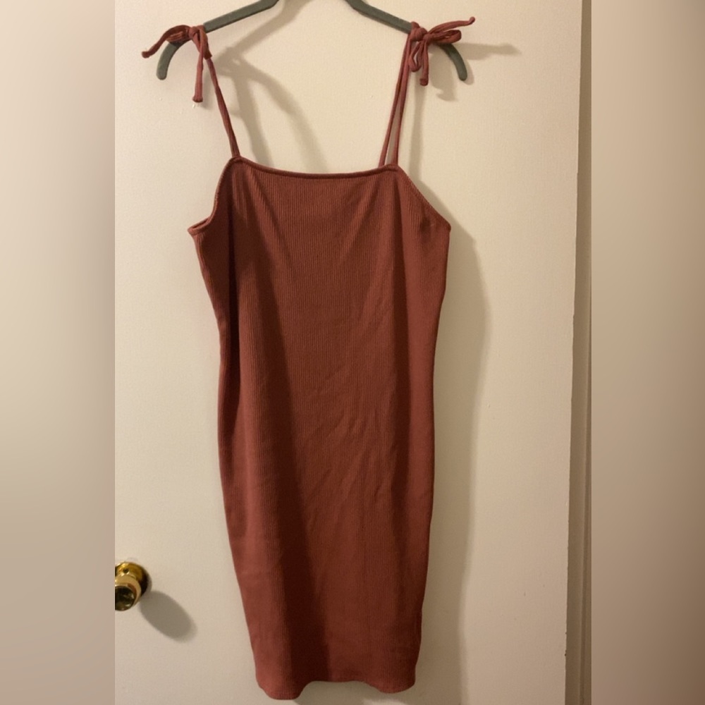 Wild Fable 💕 dusty pink strappy ribbed dress 💕 XL